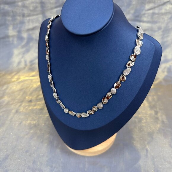 APM Monaco Galet Sterling Silver Silver Necklace - Picture 2 of 6